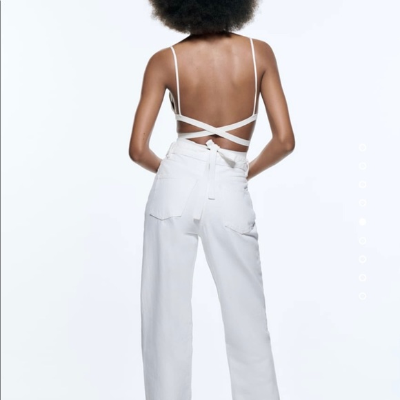 🌺NWT sold out Zara knit thin strap bralette - Picture 3 of 6